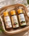 Travel with Chitvan Naturals-- Body Wash, Herbal Shampoo, and Hair Oil