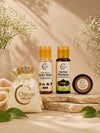 Travel with Chitvan Naturals-- Body Wash 30ml, Herbal Shampoo 30ml and Hydration Cream 15gm